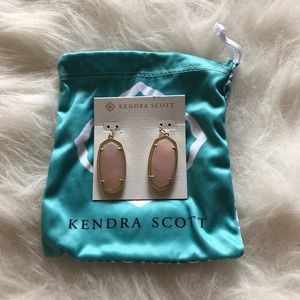 Kendra Scott Elle Earrings in Rose Quartz